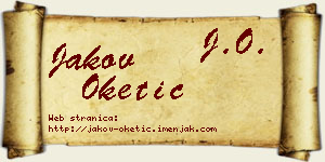 Jakov Oketić vizit kartica